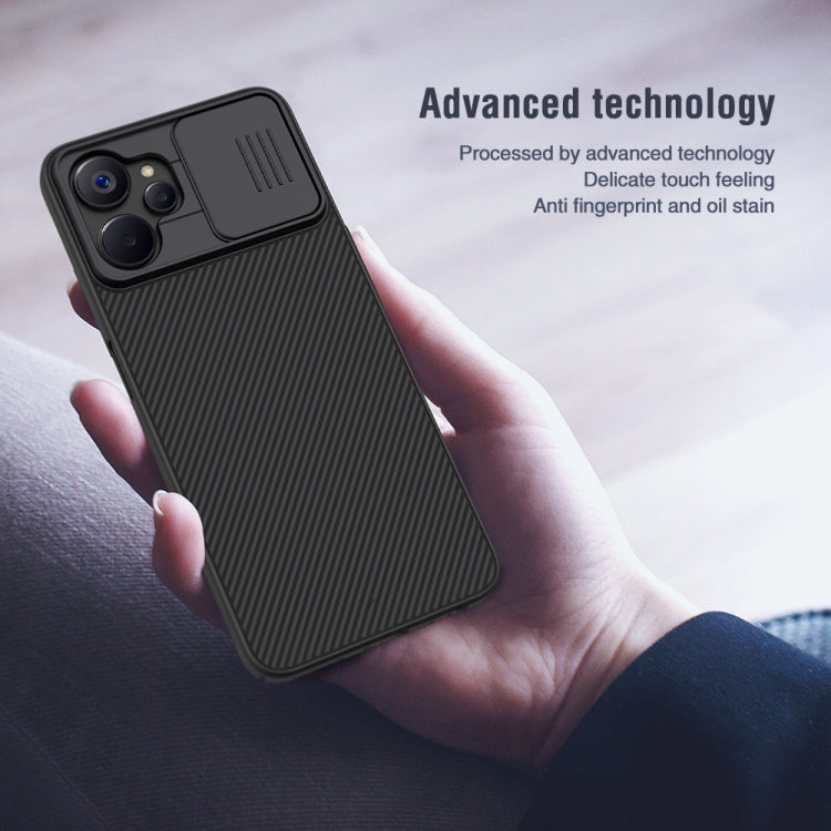 For Realme 9i 5G / 10 5G / 10T 5G NILLKIN Black Mirror Series Camshield PC Phone Case(Blue) - Realme Cases by NILLKIN | Online Shopping South Africa | PMC TechLife | Buy Now Pay Later Mobicred