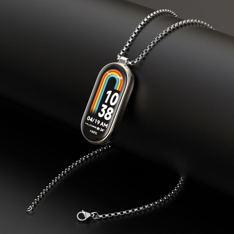 For Xiaomi Smart Band 10 / 9 / 8 Mijobs Metal Pendant Stainless Steel Watch Necklace(Silver) - free shipping - PMC TechLife - Order now!