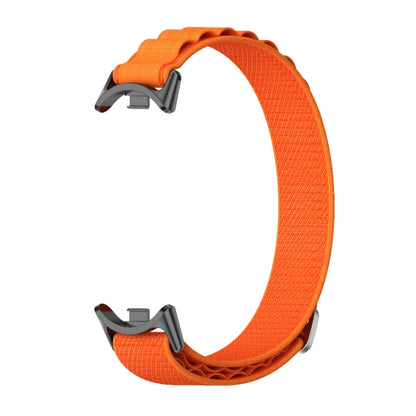 For Xiaomi Mi Band 8 Mijobs Nylon Breathable Watch Band(Orange Black) -  by MIJOBS | Online Shopping South Africa | PMC Jewellery