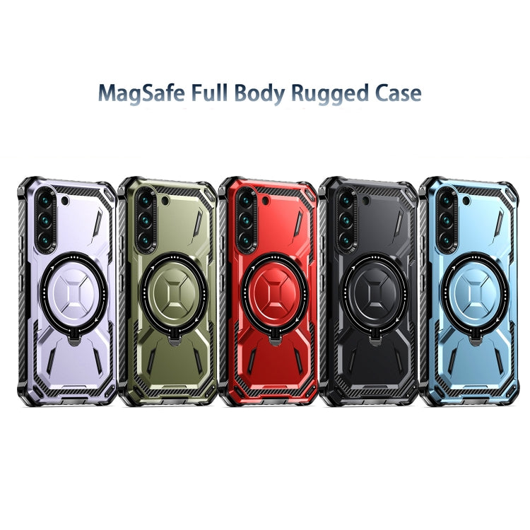 For Samsung Galaxy S22 5G Armor Series Holder Phone Case(Red) - free shipping - PMC TechLife - Order now!