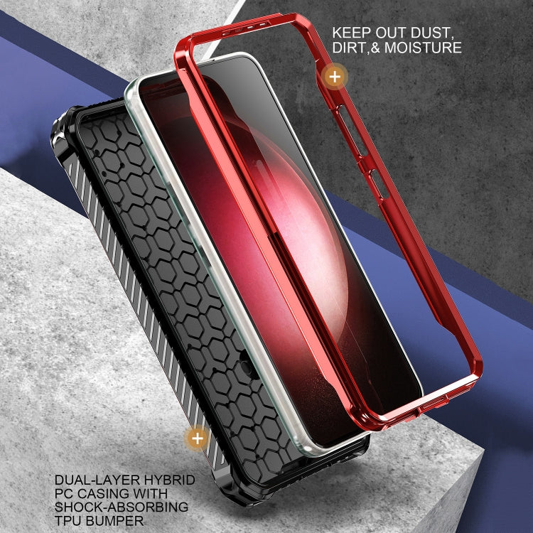 For Samsung Galaxy S22 5G Armor Series Holder Phone Case(Red) - free shipping - PMC TechLife - Order now!