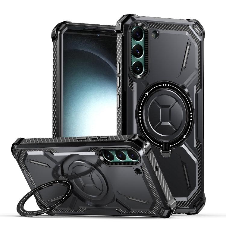 For Samsung Galaxy S22+ 5G Armor Series Holder Phone Case(Black) - free shipping - PMC TechLife - Order now!