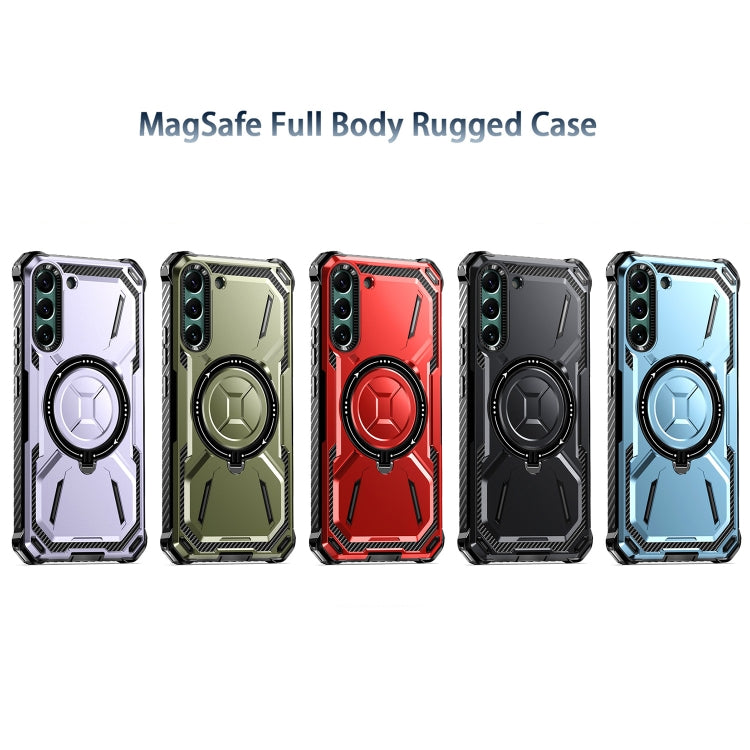 For Samsung Galaxy S22+ 5G Armor Series Holder Phone Case(Black) - free shipping - PMC TechLife - Order now!