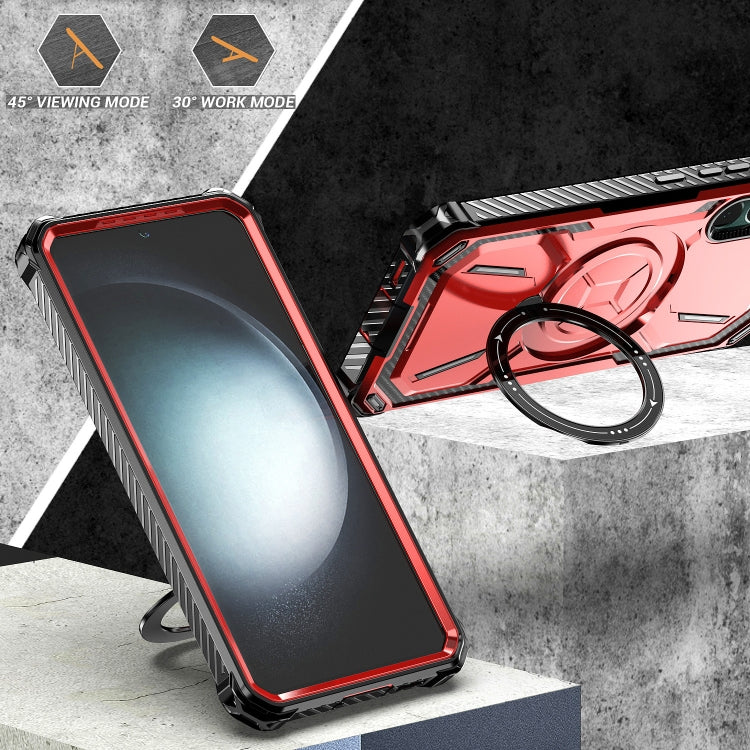 For Samsung Galaxy S22+ 5G Armor Series Holder Phone Case(Black) - free shipping - PMC TechLife - Order now!