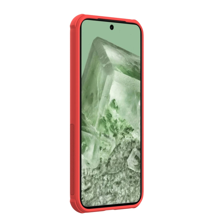 For Google Pixel 8a NILLKIN Frosted Shield Pro PC + TPU Phone Case(Red) - Google Cases by NILLKIN | Online Shopping South Africa | PMC Jewellery