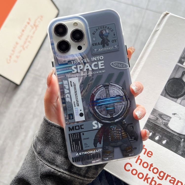 For iPhone 13 Dual-side IMD Astronaut Frosted Phone Case(Blue Grey) - free shipping - PMC TechLife - Order now!