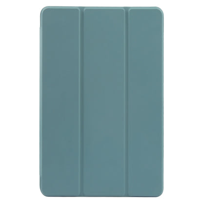 For Xiaomi Pad 6 / Pad 6 Pro Three-fold Holder Flip Tablet Leather Case(Dark Green) -  by PMC Jewellery | Online Shopping South Africa | PMC Jewellery