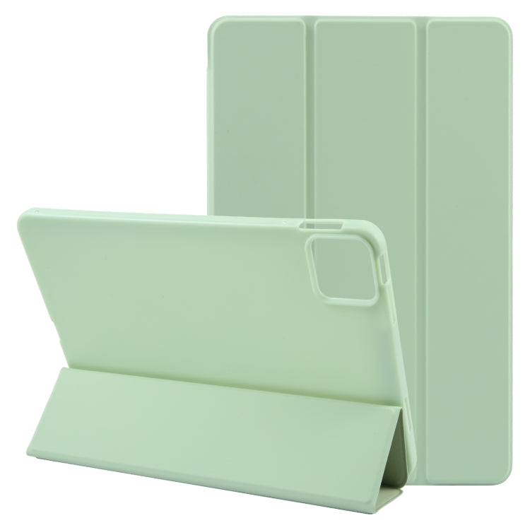 For Xiaomi Pad 6 / Pad 6 Pro Three-fold Holder Flip Tablet Leather Case(Mint Green) -  by PMC Jewellery | Online Shopping South Africa | PMC Jewellery