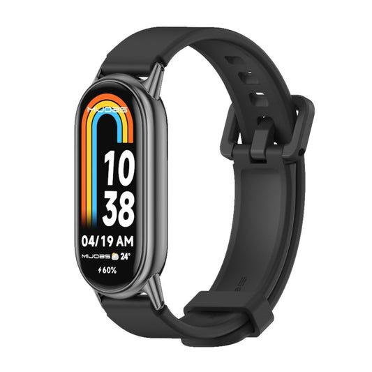 For Xiaomi Mi Band 8 Mijobs Silicone Breathable Watch Band(Black) -  by MIJOBS | Online Shopping South Africa | PMC Jewellery