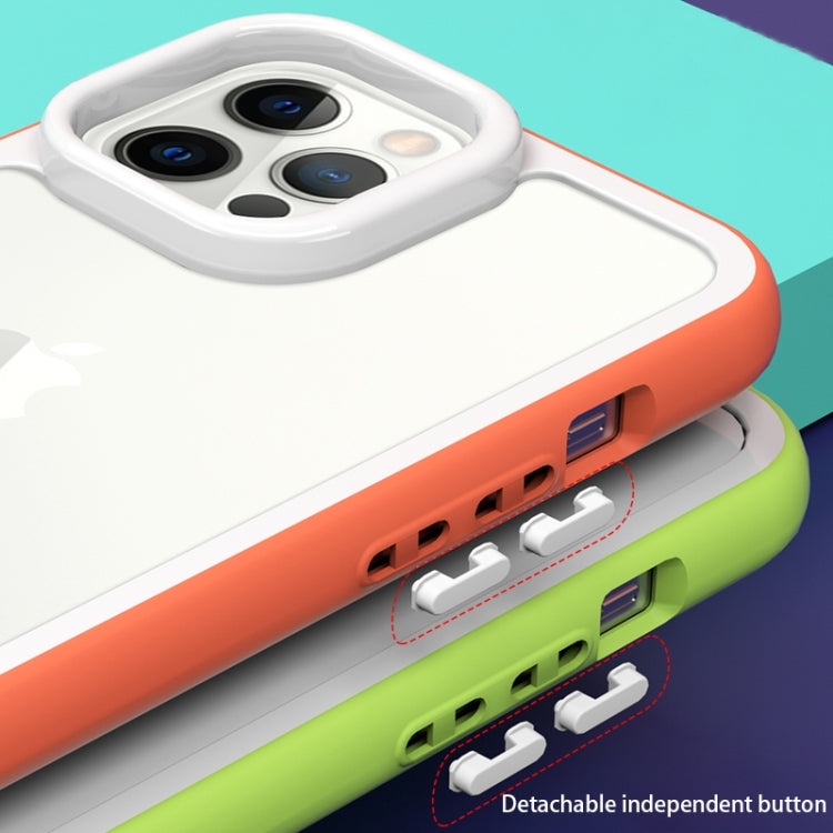 For iPhone 11 Color Frame 2 in 1 Hollow Cooling Phone Case(White) - free shipping - PMC TechLife - Order now!