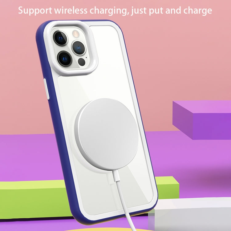 For iPhone 12 Pro Max Color Frame 2 in 1 Hollow Cooling Phone Case(Purple) - free shipping - PMC TechLife - Order now!