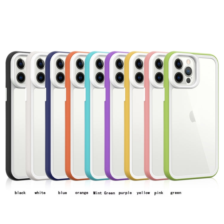 For iPhone 14 Color Frame 2 in 1 Hollow Cooling Phone Case(White) - iPhone 14 Cases by PMC Jewellery | Online Shopping South Africa | PMC Jewellery