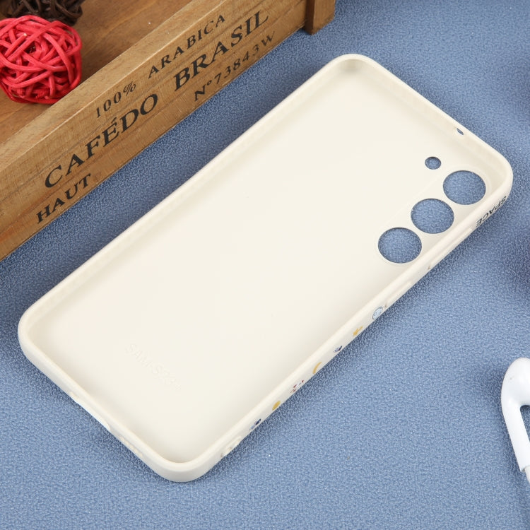 For Samsung Galaxy S20+ Astronaut Pattern Silicone Straight Edge Phone Case(Planet Landing-White) - free shipping - PMC TechLife - Order now!