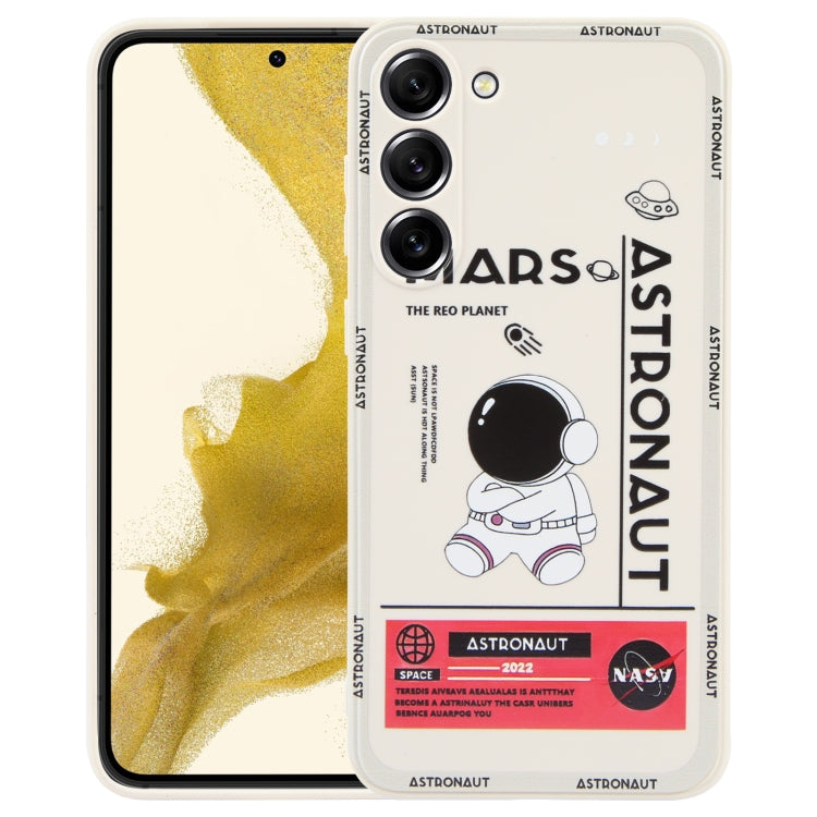 For Samsung Galaxy S20 Ultra 5G Astronaut Pattern Silicone Straight Edge Phone Case(Mars Astronaut-White) - free shipping - PMC TechLife - Order now!