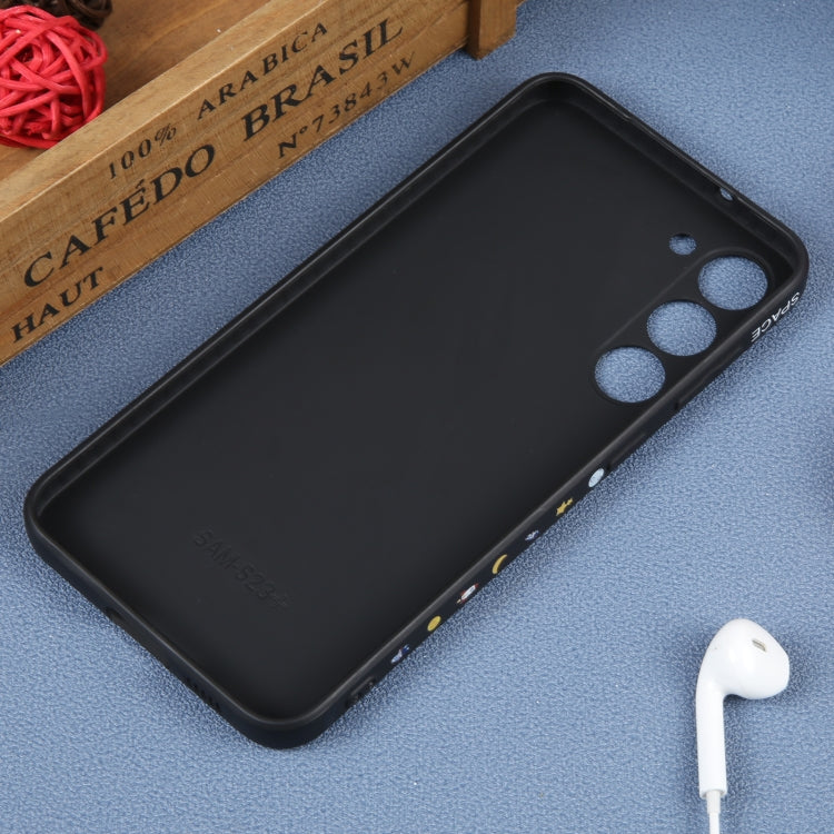For Samsung Galaxy A52 5G / 4G Astronaut Pattern Silicone Straight Edge Phone Case(Planet Landing-Black) - free shipping - PMC TechLife - Order now!