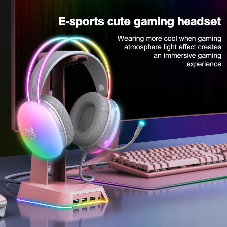 X25 RGB Wired Gaming Headset(Grey) - Multimedia Headset by PMC Jewellery | Online Shopping South Africa | PMC Jewellery