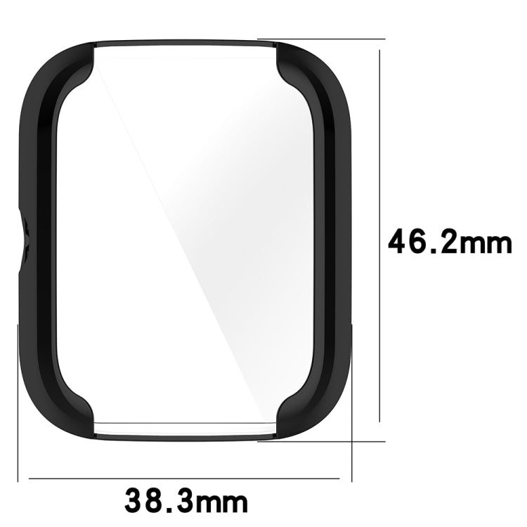 For Amazfit Bip 3 / Bip 3 Pro Universal Full Coverage TPU Electroplating Watch Protective Case(Transparent) - Watch Cases by PMC TechLife | Online Shopping South Africa | PMC TechLife