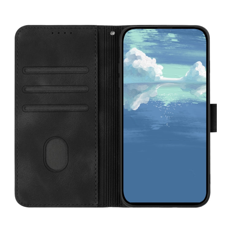 For Samsung Galaxy S21+ 5G Line Pattern Skin Feel Leather Phone Case(Black) - free shipping - PMC TechLife - Order now!