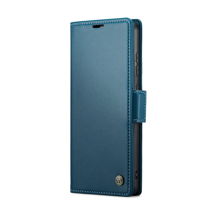 For Samsung Galaxy A52/A52s 5G CaseMe 023 Butterfly Buckle Litchi Texture RFID Anti-theft Leather Phone Case(Blue) - free shipping - PMC TechLife - Order now!