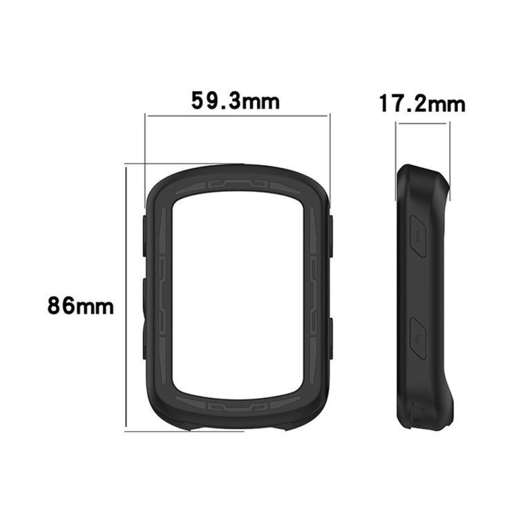 For Garmin Edge 840 / Edge 540 Stopwatch Armor Silicone Protective Case(Dark Grey) - Watch Cases by PMC TechLife | Online Shopping South Africa | PMC TechLife