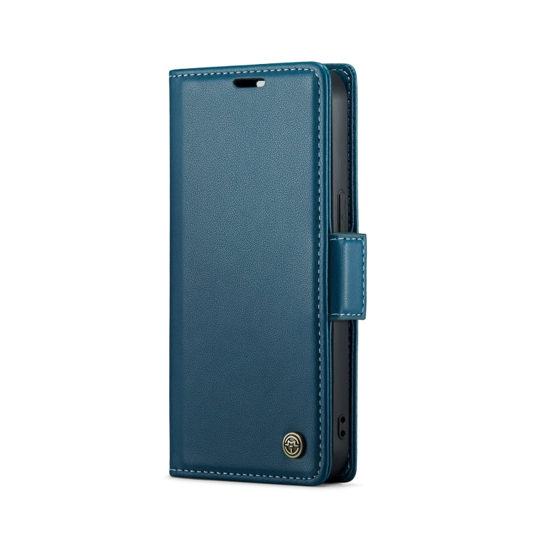 For iPhone 13 mini CaseMe 023 Butterfly Buckle Litchi Texture RFID Anti-theft Leather Phone Case(Blue) - iPhone 13 mini Cases by CaseMe | Online Shopping South Africa | PMC TechLife | Buy Now Pay Later Mobicred