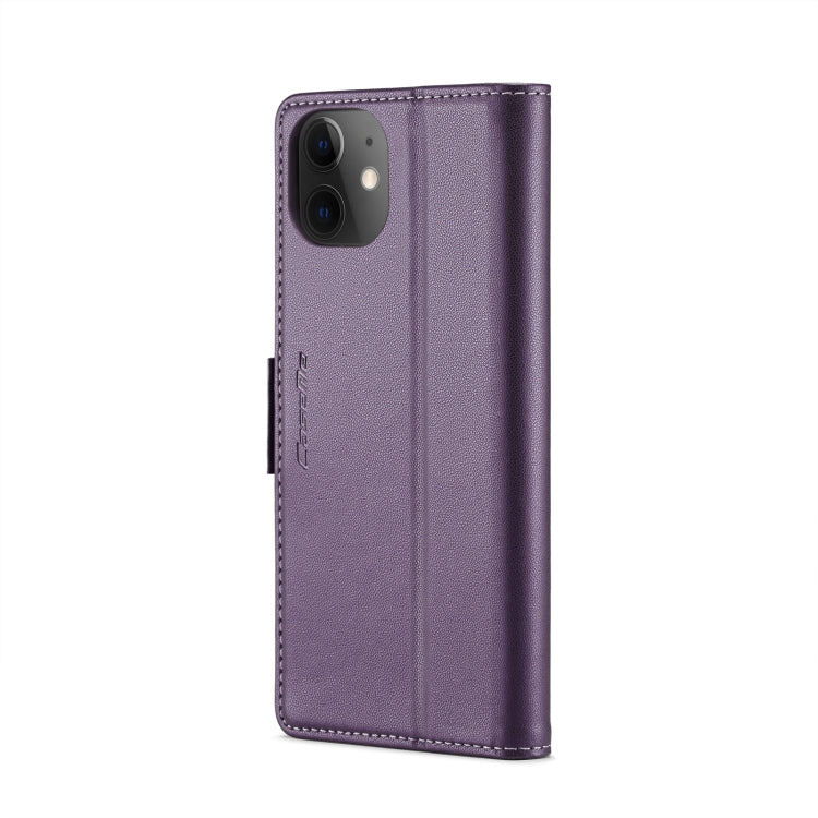 For iPhone 12 mini CaseMe 023 Butterfly Buckle Litchi Texture RFID Anti-theft Leather Phone Case(Pearly Purple) - iPhone 12 mini Cases by CaseMe | Online Shopping South Africa | PMC TechLife | Buy Now Pay Later Mobicred