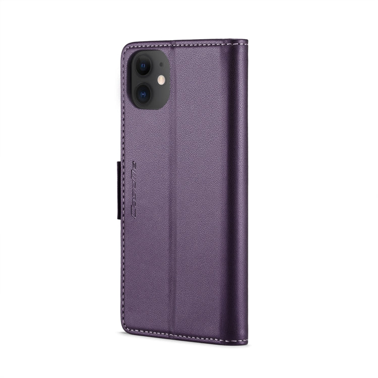 For iPhone 11 CaseMe 023 Butterfly Buckle Litchi Texture RFID Anti-theft Leather Phone Case(Pearly Purple) - iPhone 11 Cases by CaseMe | Online Shopping South Africa | PMC Jewellery