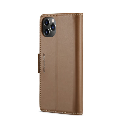 For iPhone 11 Pro CaseMe 023 Butterfly Buckle Litchi Texture RFID Anti-theft Leather Phone Case(Brown) - iPhone 11 Pro Cases by CaseMe | Online Shopping South Africa | PMC Jewellery