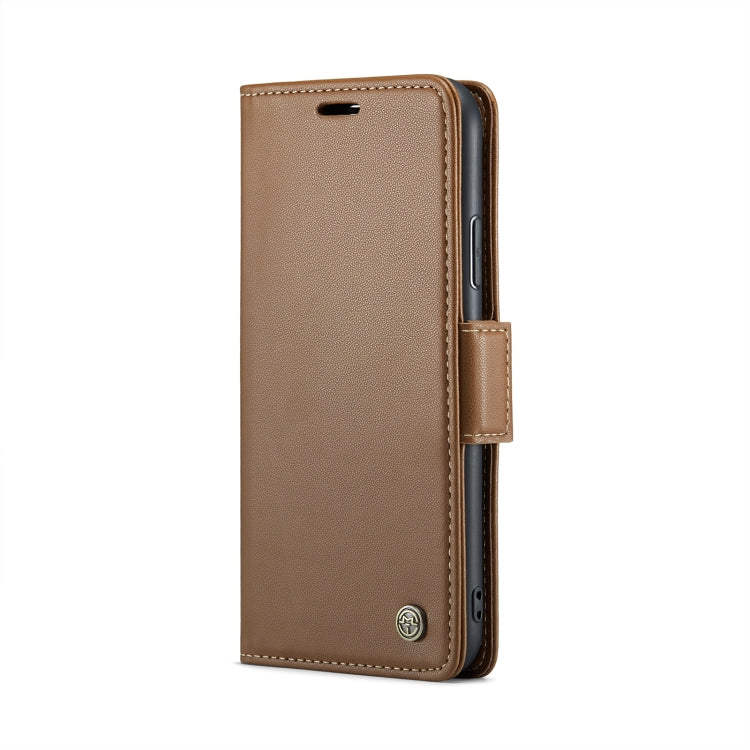 For iPhone 11 Pro Max CaseMe 023 Butterfly Buckle Litchi Texture RFID Anti-theft Leather Phone Case(Brown) - iPhone 11 Pro Max Cases by CaseMe | Online Shopping South Africa | PMC TechLife