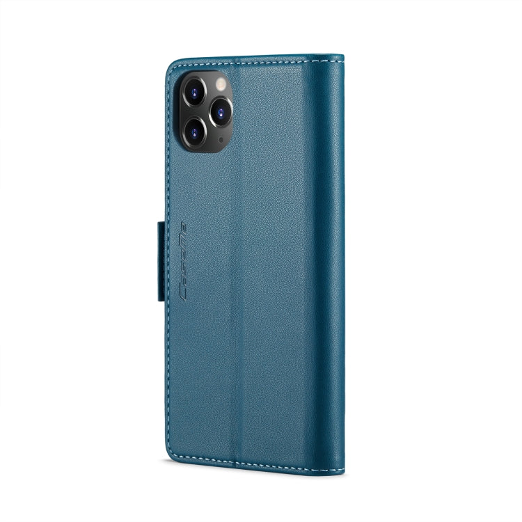For iPhone 11 Pro Max CaseMe 023 Butterfly Buckle Litchi Texture RFID Anti-theft Leather Phone Case(Blue) - iPhone 11 Pro Max Cases by CaseMe | Online Shopping South Africa | PMC TechLife | Buy Now Pay Later Mobicred