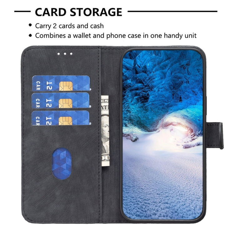 For iPhone 15 Pro Plaid Embossed Leather Phone Case(Black) - free shipping - PMC TechLife - Order now!