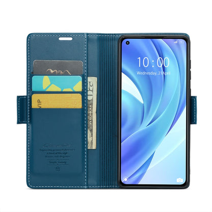 For Xiaomi Mi 11 Lite CaseMe 023 Butterfly Buckle Litchi Texture RFID Anti-theft Leather Phone Case(Blue) - Xiaomi Cases by CaseMe | Online Shopping South Africa | PMC Jewellery