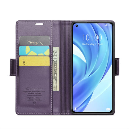 For Xiaomi Mi 11 Lite CaseMe 023 Butterfly Buckle Litchi Texture RFID Anti-theft Leather Phone Case(Pearly Purple) - Xiaomi Cases by CaseMe | Online Shopping South Africa | PMC Jewellery