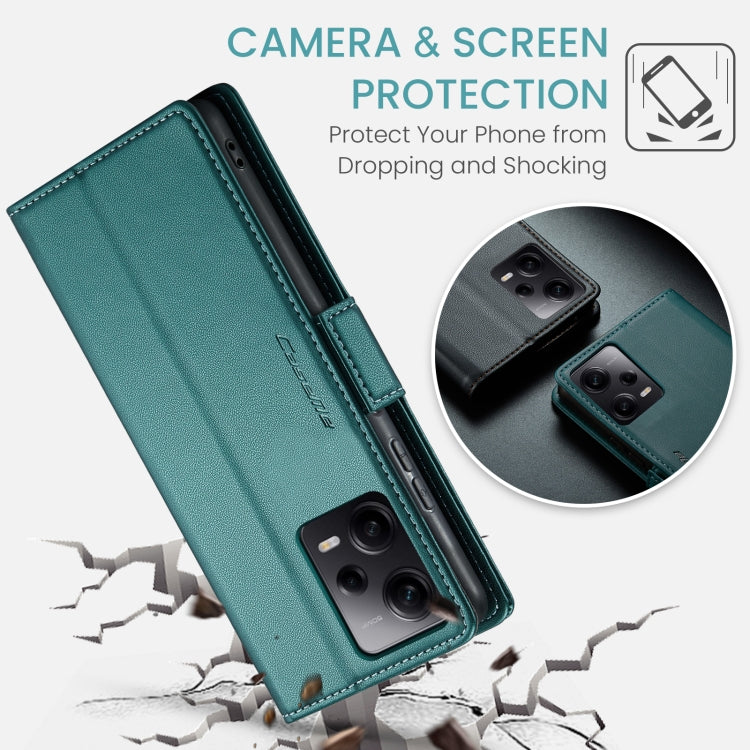 CaseMe 023 Butterfly Buckle Litchi Texture RFID Anti-theft Leather Phone Case For Xiaomi Poco X5 Pro 5G/Redmi Note 12 Pro 5G Global(Pearly Blue) - free shipping - PMC TechLife - Order now!