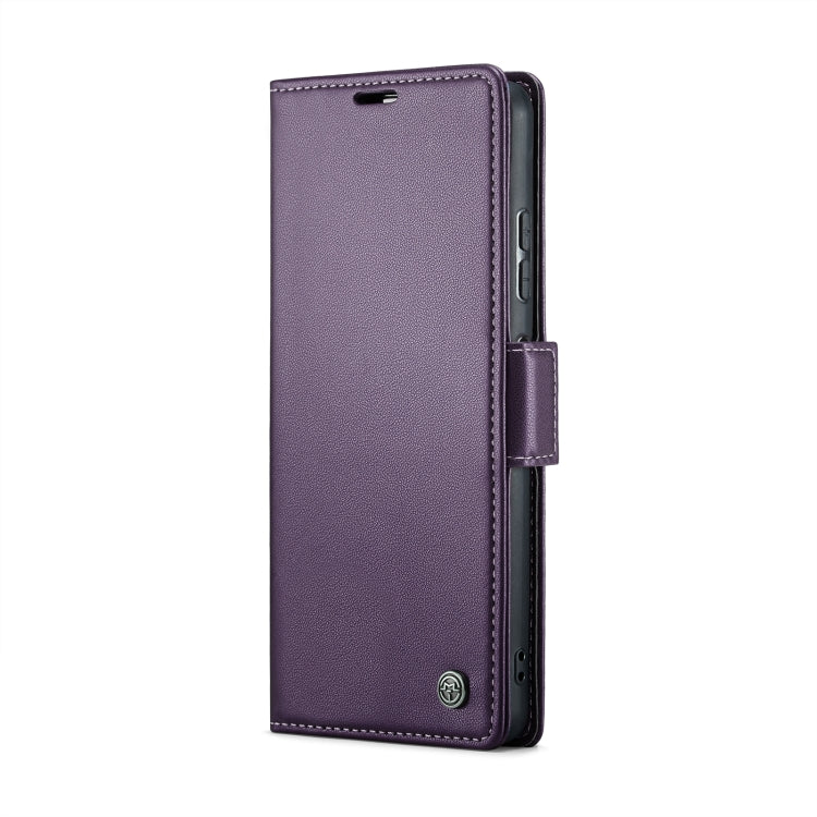 CaseMe 023 Butterfly Buckle Litchi Texture RFID Anti-theft Leather Phone Case For Xiaomi Poco X5 Pro 5G/Redmi Note 12 Pro 5G Global(Pearly Purple) - Xiaomi Cases by CaseMe | Online Shopping South Africa | PMC Jewellery