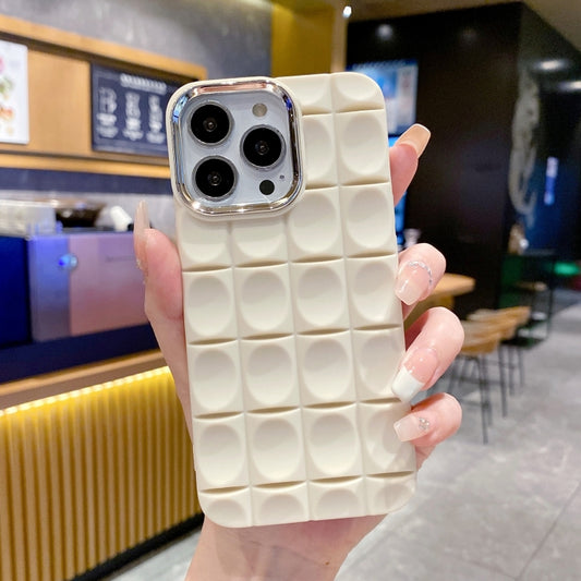 For iPhone 11 Groove Pattern Electroplating TPU Phone Case(White) - iPhone 11 Cases by PMC Jewellery | Online Shopping South Africa | PMC Jewellery