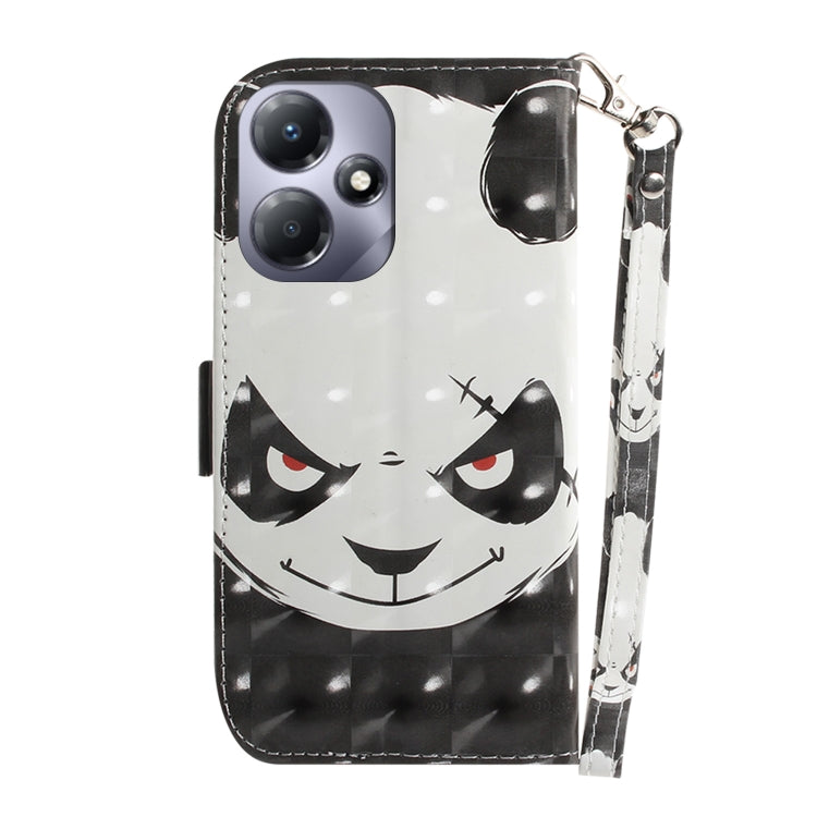 For Infinix Hot 30 Play 3D Colored Horizontal Flip Leather Phone Case(Angry Bear) - Infinix Cases by PMC Jewellery | Online Shopping South Africa | PMC Jewellery