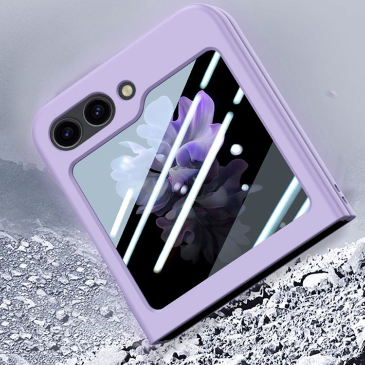 For Samsung Galaxy Z Flip5 Fuel Injection Integrated PC Skin Feel Phone Case(Purple) - free shipping - PMC TechLife - Order now!