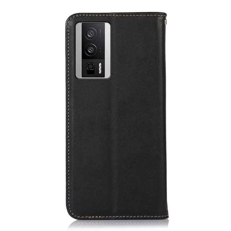 For Xiaomi Redmi K60 / K60 Pro / Poco F5 Pro KHAZNEH Nappa Top Layer Cowhide Leather Phone Case(Black) - free shipping - PMC TechLife - Order now!