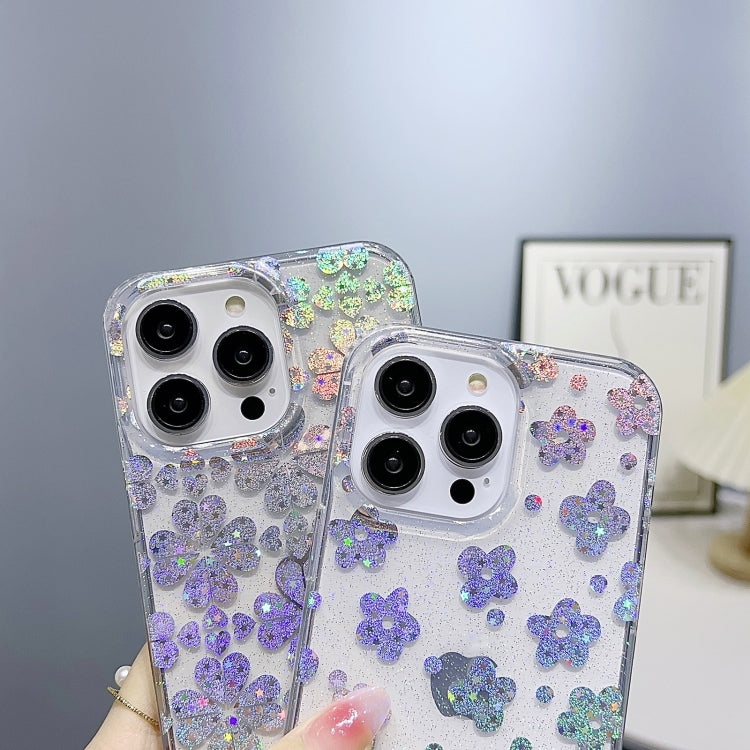 For iPhone 11 Pro Max Little Star Series Glitter Powder TPU Phone Case(Polka Dots) - iPhone 11 Pro Max Cases by PMC Jewellery | Online Shopping South Africa | PMC Jewellery