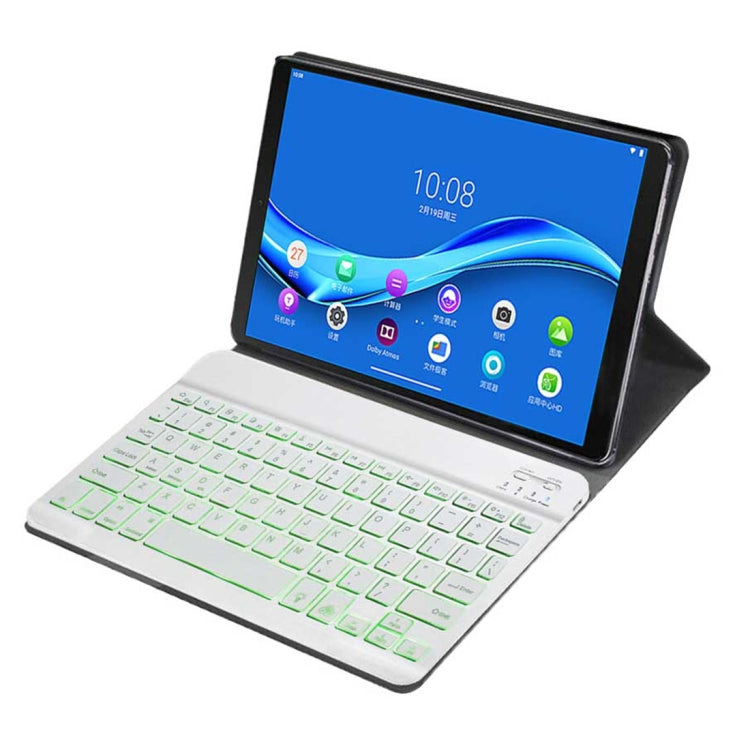 DY-M10P For Lenovo Smart Tab M10 HPD Plus TB-X606F 10.3 inch 2 in 1 Removable Magnetic ABS Bluetooth Keyboard + Protective Leather Tablet Case with Stand & Sleep / Wake-up & Pen Holder(Gold) - Lenovo Keyboard by PMC TechLife | Online Shopping South Africa | PMC TechLife
