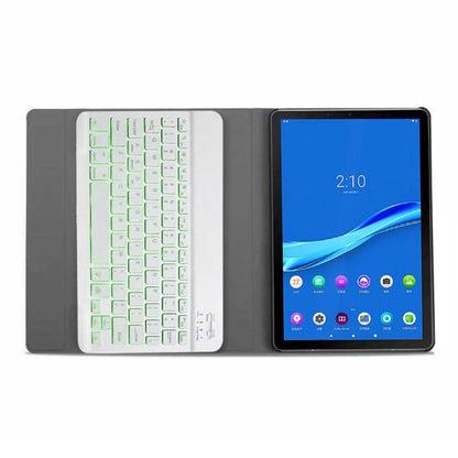 DY-M10P For Lenovo Smart Tab M10 HPD Plus TB-X606F 10.3 inch 2 in 1 Removable Magnetic ABS Bluetooth Keyboard + Protective Leather Tablet Case with Stand & Sleep / Wake-up & Pen Holder(Gold) - Lenovo Keyboard by PMC Jewellery | Online Shopping South Africa | PMC Jewellery