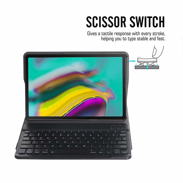 DY-M10P For Lenovo Smart Tab M10 HPD Plus TB-X606F 10.3 inch 2 in 1 Removable Magnetic ABS Bluetooth Keyboard + Protective Leather Tablet Case with Stand & Sleep / Wake-up & Pen Holder(Gold) - Lenovo Keyboard by PMC TechLife | Online Shopping South Africa | PMC TechLife
