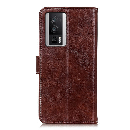 For Xiaomi Poco F5 Pro/Redmi K60/K60 Pro Retro Crazy Horse Texture Horizontal Flip Leather Phone Case(Brown) - Xiaomi Cases by PMC Jewellery | Online Shopping South Africa | PMC Jewellery