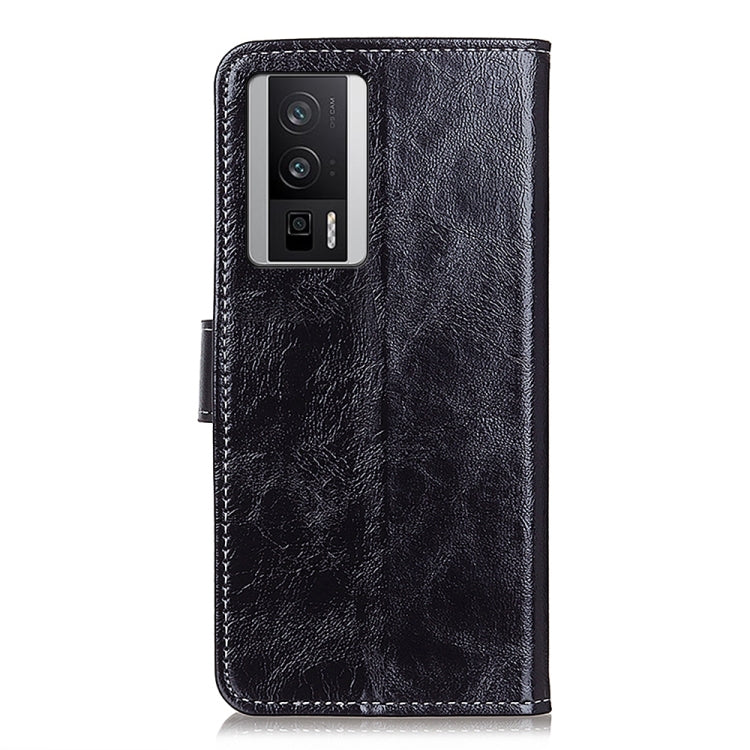 For Xiaomi Poco F5 Pro/Redmi K60/K60 Pro Retro Crazy Horse Texture Horizontal Flip Leather Phone Case(Black) - Xiaomi Cases by PMC Jewellery | Online Shopping South Africa | PMC Jewellery