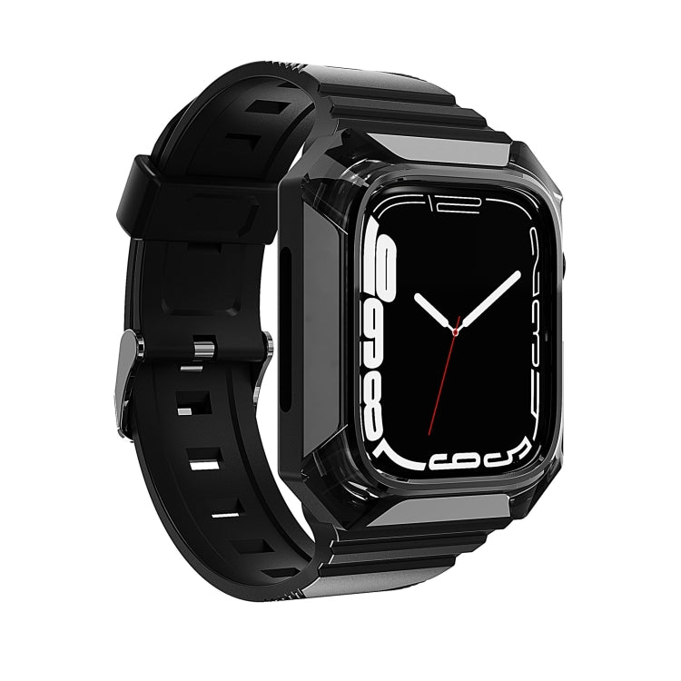 Armor Case Integrated TPU Watch Band For Apple Watch 5 40mm(Black) - Watch Bands by PMC TechLife | Online Shopping South Africa | PMC TechLife
