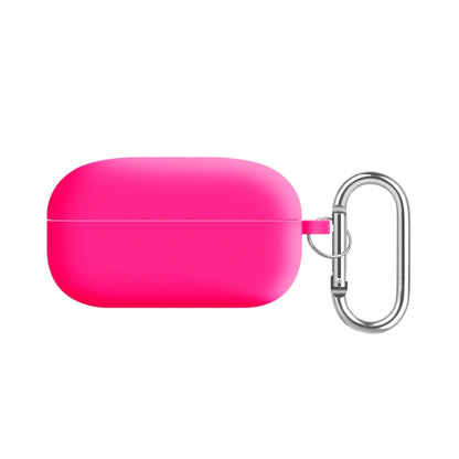 For Samsung Galaxy Buds Live / Buds2 Pro PC Lining Silicone Bluetooth Earphone Protective Case(Fluorescent Rose) - Samsung Earphone Case by PMC Jewellery | Online Shopping South Africa | PMC Jewellery