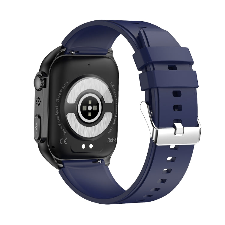 TK12 1.96 inch IP67 Waterproof Silicone Band Smart Watch Supports ECG / Remote Families Care / Bluetooth Call / Body Temperature Monitoring(Blue) - Smart Watches by PMC TechLife | Online Shopping South Africa | PMC TechLife