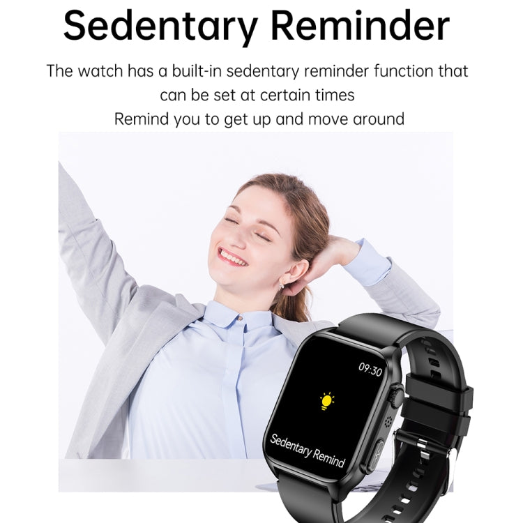 TK12 1.96 inch IP67 Waterproof Silicone Band Smart Watch Supports ECG / Remote Families Care / Bluetooth Call / Body Temperature Monitoring(Red) - Smart Watches by PMC TechLife | Online Shopping South Africa | PMC TechLife
