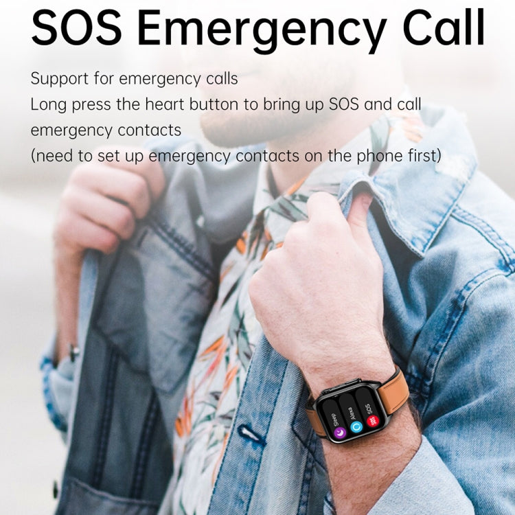 TK12 1.96 inch IP67 Waterproof Silicone Band Smart Watch Supports ECG / Remote Families Care / Bluetooth Call / Body Temperature Monitoring(Blue) - Smart Watches by PMC TechLife | Online Shopping South Africa | PMC TechLife